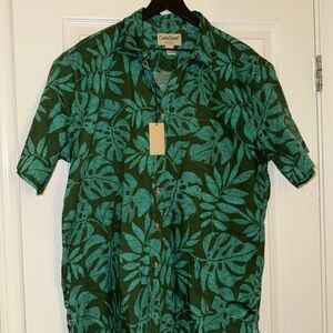 Tropical Green Men's Casual Shirt From Hawaii